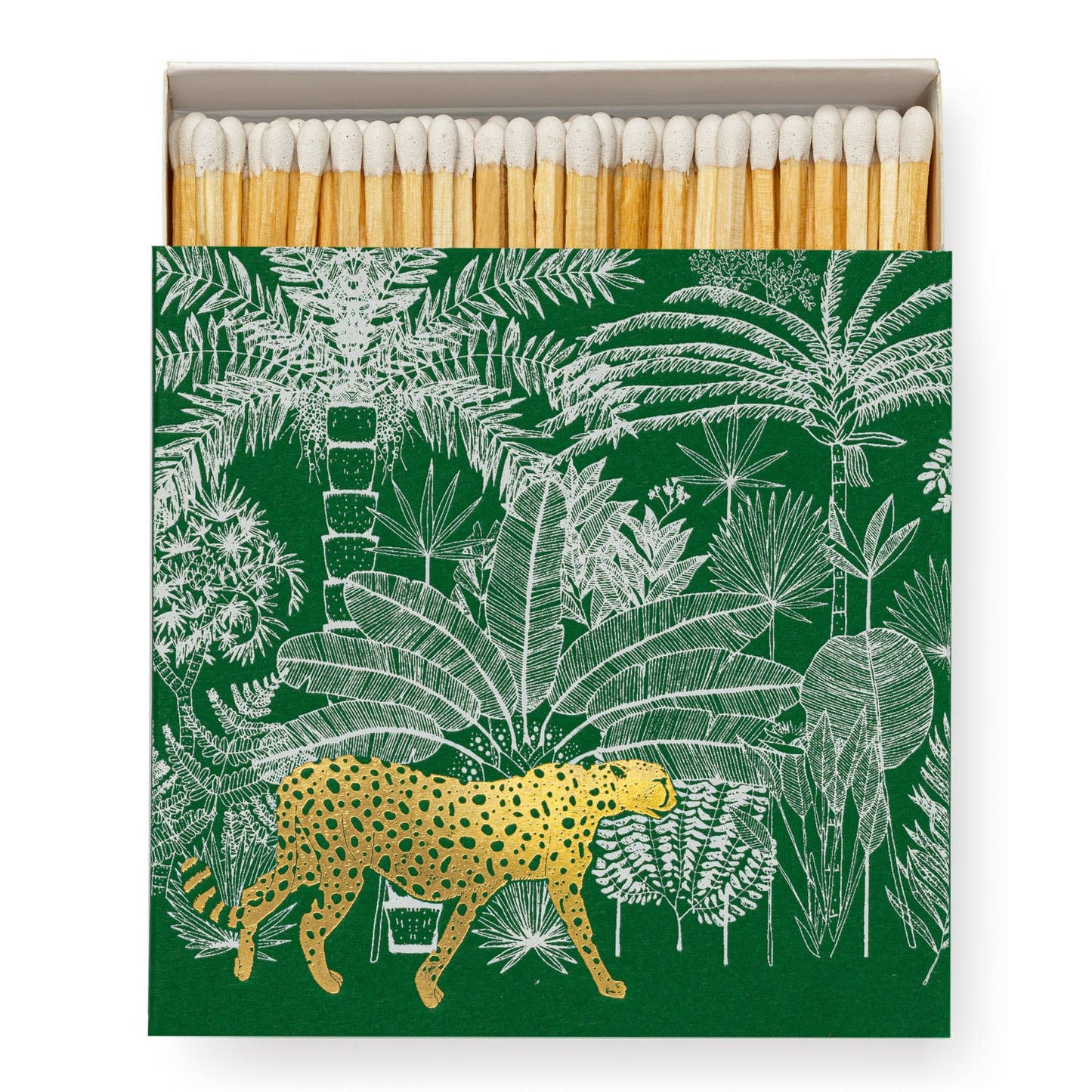 Archivist Gallery - Cheetah in Jungle Square Matchbox - Tarvos Boutique