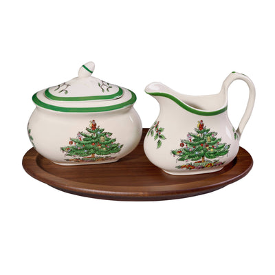 Spode - Christmas Tree 3pc Sugar & Creamer Set