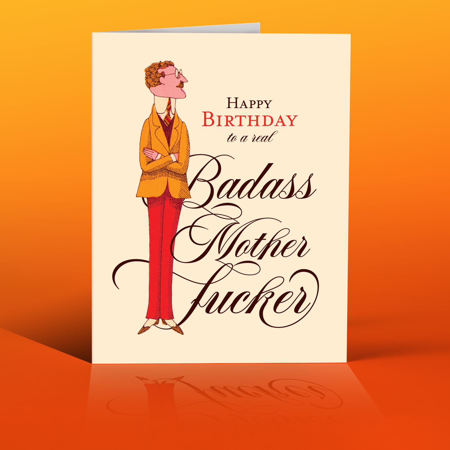 OffensiveDelightful - HB TO A REAL BADASS MOFO birthday card