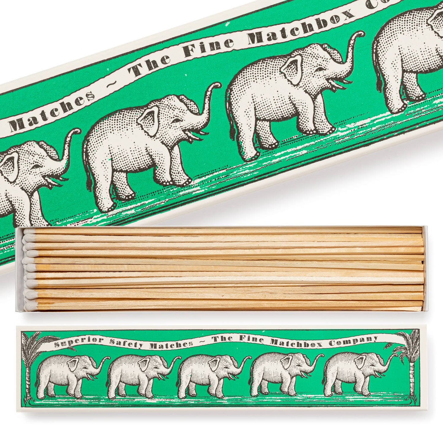 Archivist Gallery - Green Elephants Long Matchbox