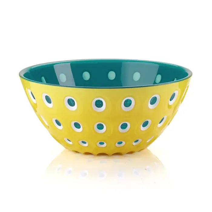 Guzzini - LE MURRINE Large Bowl : 4,33x9,84x9,84 in. / Grey/Yellow