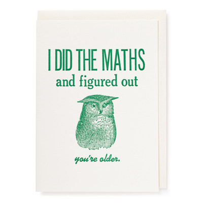 Archivist Gallery - I did the Maths Greeting Card