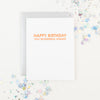 Chez Gagné - Wonderful Human Birthday Letterpress Birthday Greeting Card