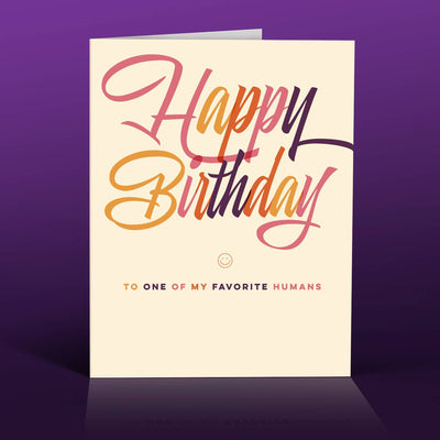 OffensiveDelightful - FAVORITE HUMAN birthday card