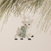 Bethany Lowe Designs - Blue Reindeer with Wreath Ornament