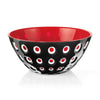 Guzzini - LE MURRINE Large Bowl : 4,33x9,84x9,84 in. / Black/White/Red