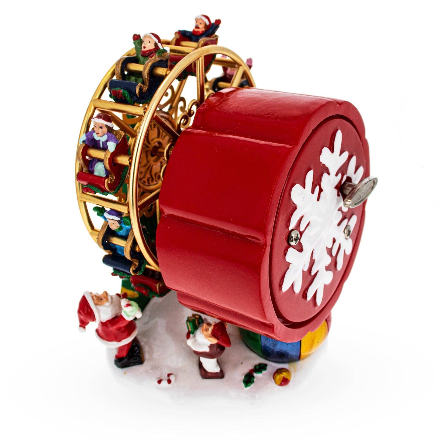 BestPysanky - Santa's Whirling Ferris Wheel: Rotating Musical Figurine