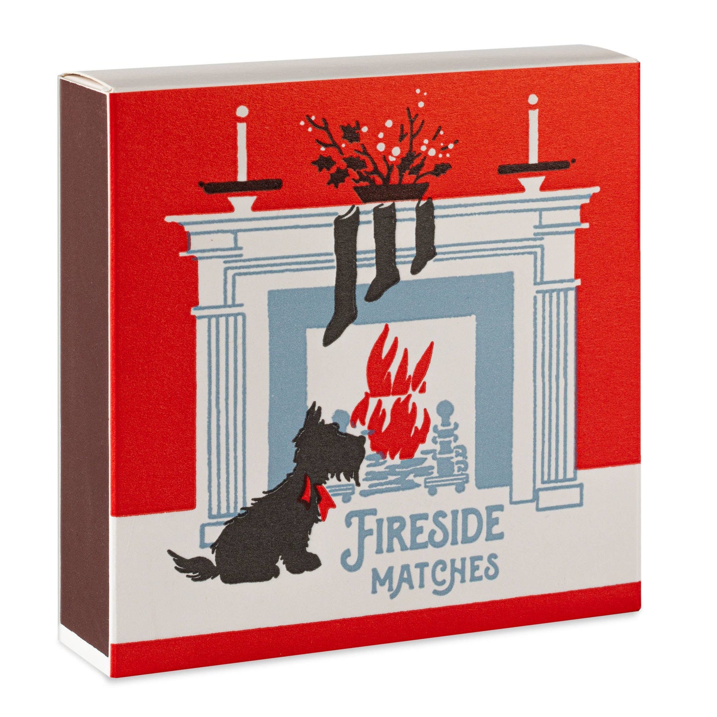 Archivist Gallery - Scotty Dog Fireside | Square - Christmas Safety Matches🎄 - 4x4 - 125 matches