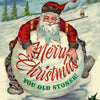 OffensiveDelightful - OLD STONER santa Christmas Card