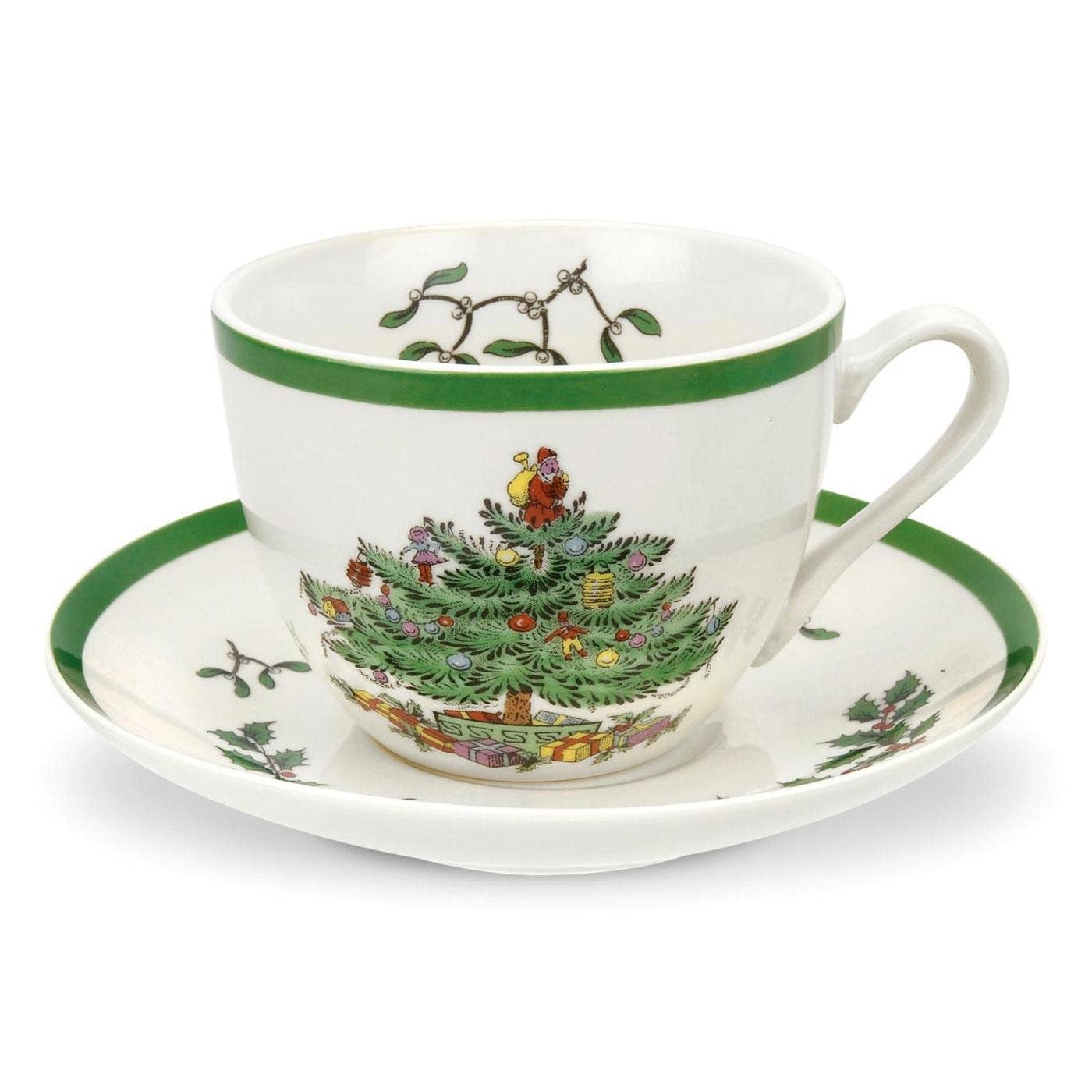 Portmeirion, Spode, Pimpernel, Wrendale Designs - Spode Christmas Tree Teacup & Saucer