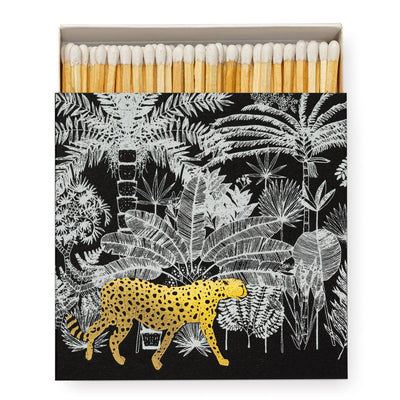 Archivist Gallery - Cheetah in Jungle Square Matchbox - 4x4 - 125 matches