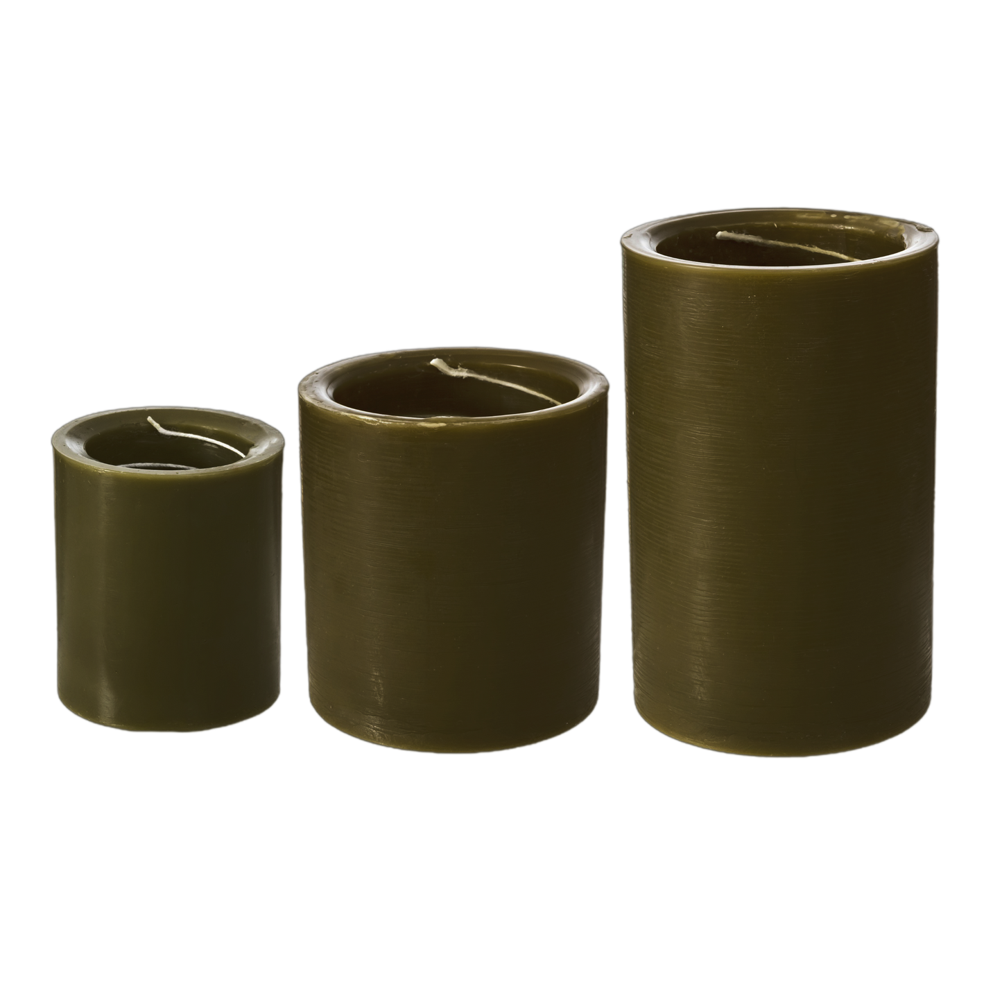 Spiral Light Candles - Amber and Moss