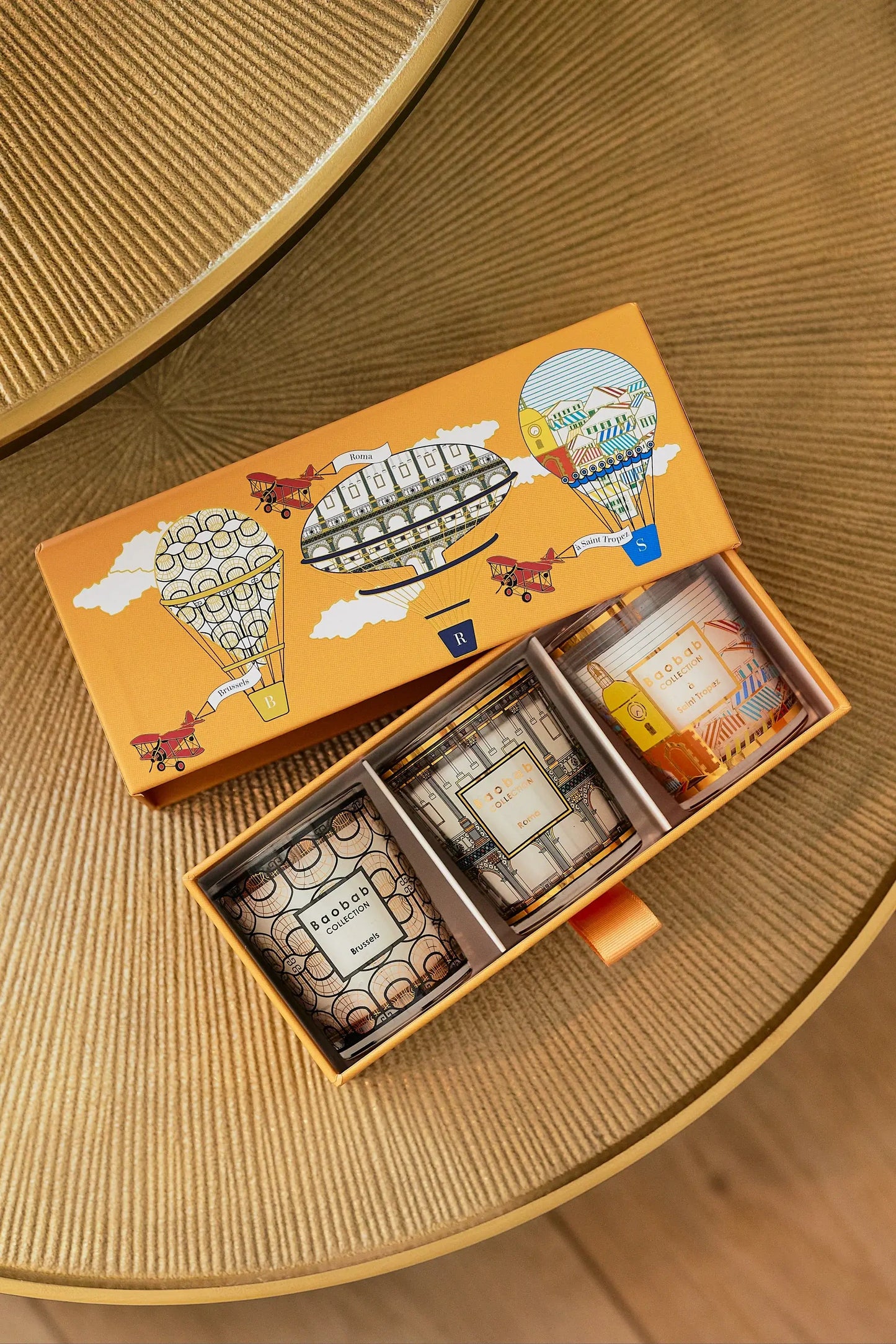 Baobab Collection - TRIO TRAVEL CANDLES BRUSSELS - ROMA - SAINT TROPEZ - Tarvos Boutique