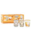 Baobab Collection Trio Travel Candles featuring designs of Brussels, Roma, and Saint Tropez in stylish packaging.