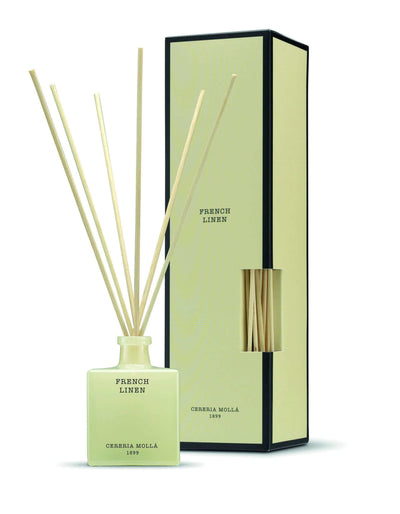 Cereria Molla - Premium Reed Diffuser - French Linen Ivory - Tarvos Boutique