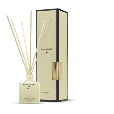 Cereria Molla - Premium Reed Diffuser - Black Orchid & Lily - Tarvos Boutique