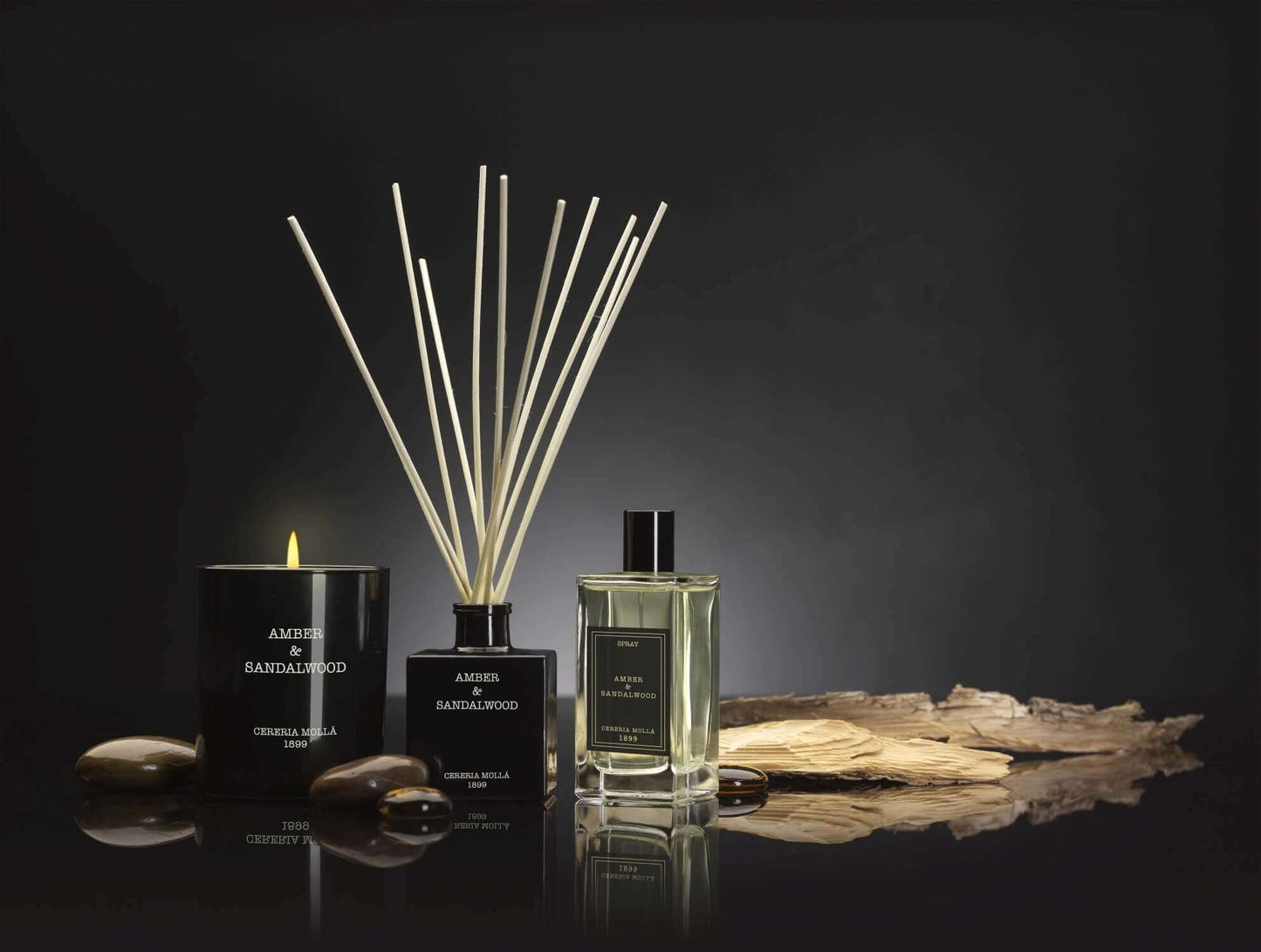 Cereria Molla - Amber & Sandalwood Diffuser - Tarvos Boutique