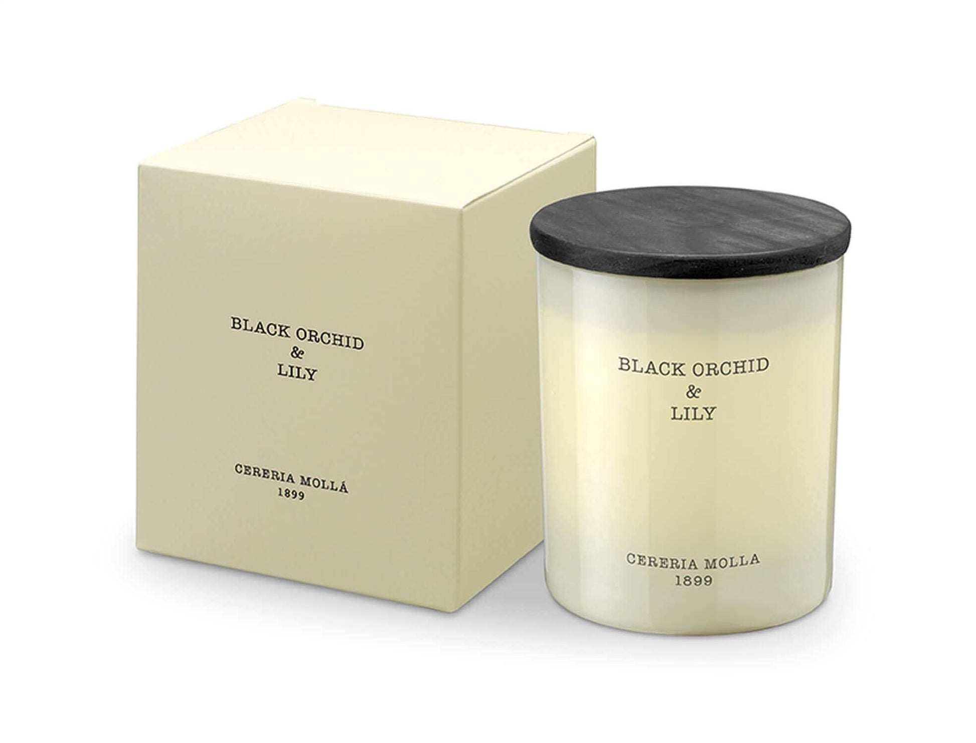 Cereria Molla - Black Orchid & Lily Ivory Premium Candle - 8 oz / 230 g - Tarvos Boutique