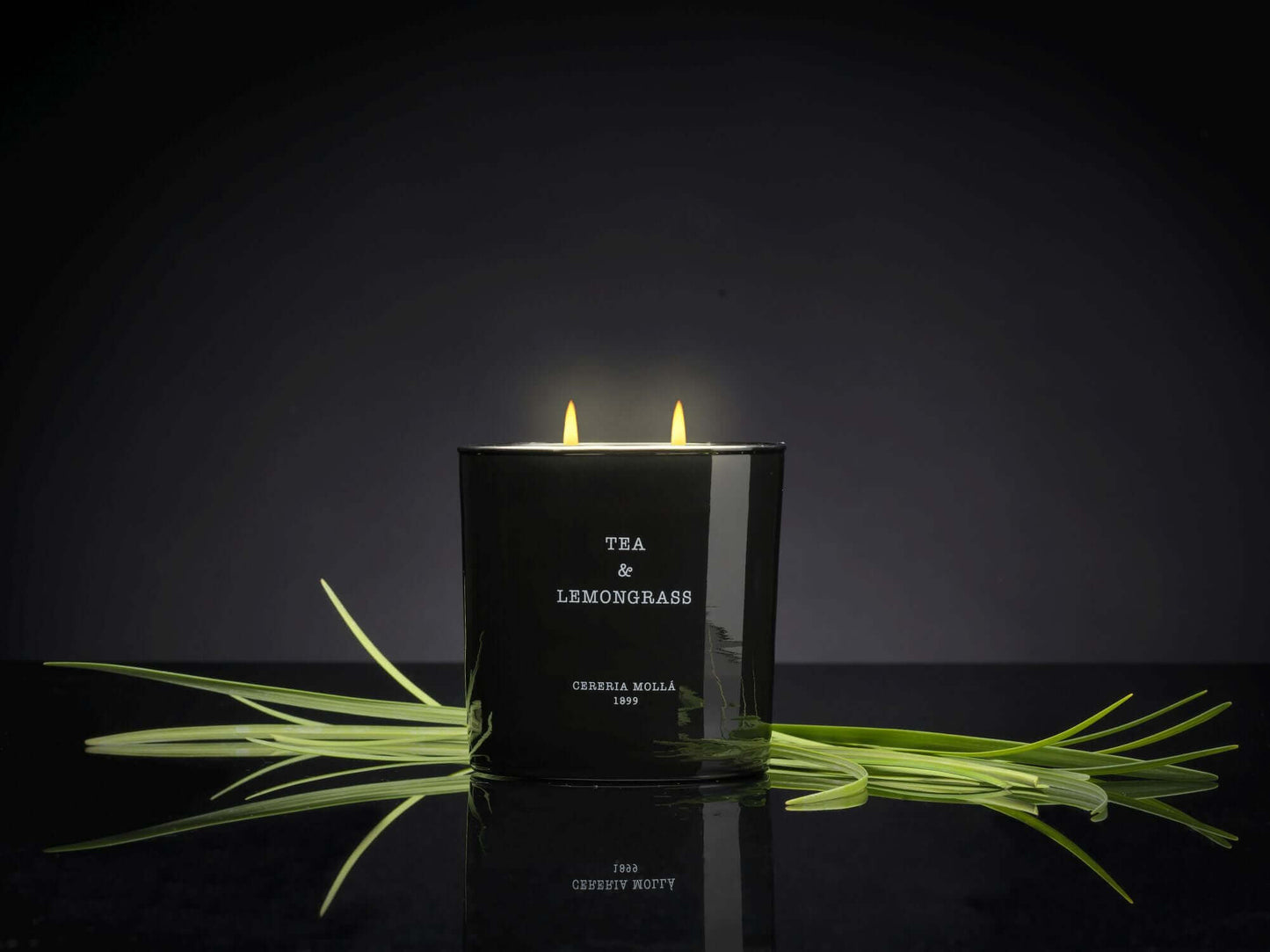 Cereria Molla - Tea & Lemongrass 3 wick XL Candle - 21 oz / 600 g - Tarvos Boutique