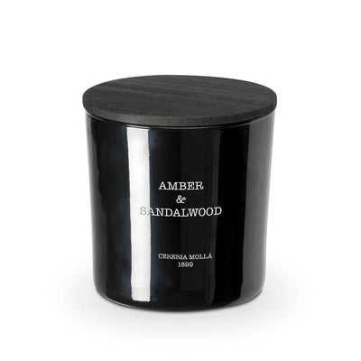 Cereria Molla - Amber & Sandalwood 3 wick XL Candle - 21 oz / 600 g - Tarvos Boutique