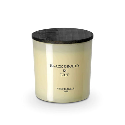 Cereria Molla - Black Orchid & Lily Ivory 3 wick XL Candle - 21 oz / 600 g - Tarvos Boutique
