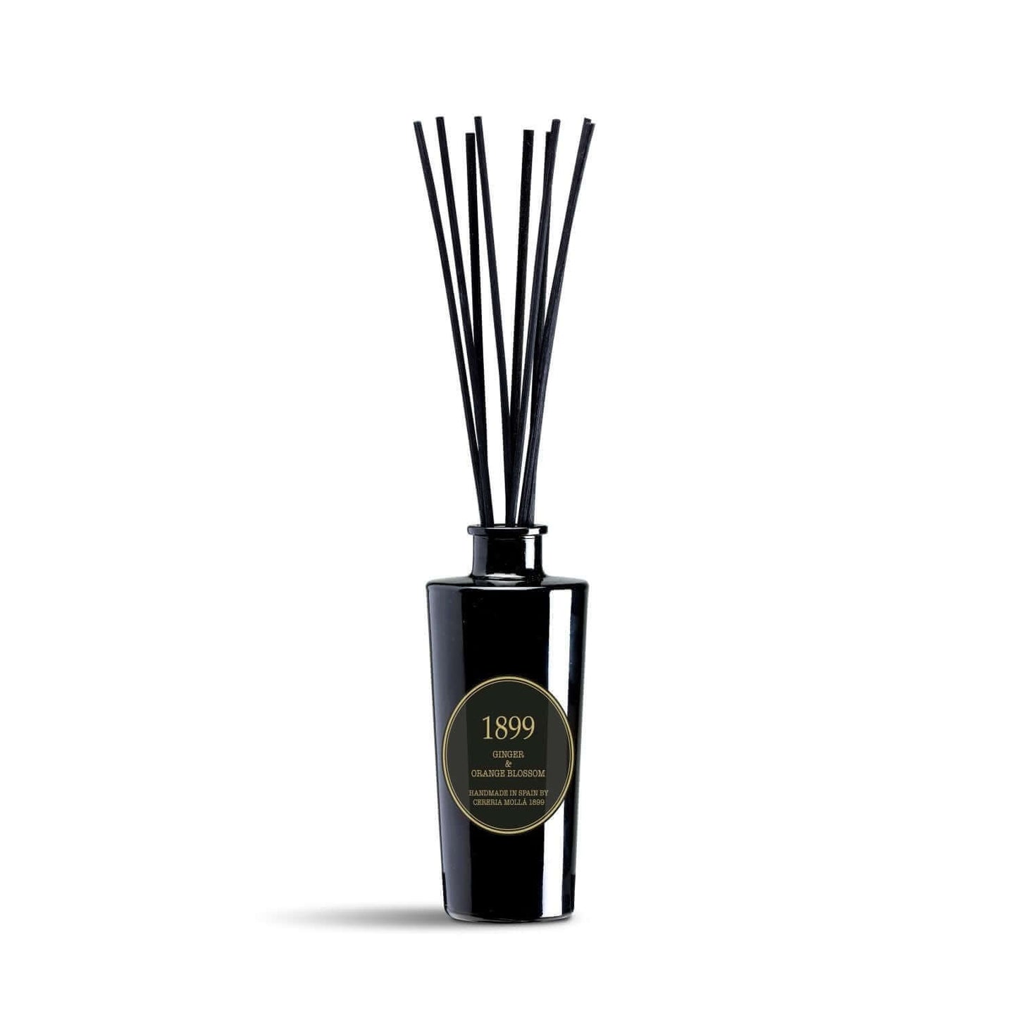 Cereria Molla - Ginger & Orange Blossom Black & Gold Premium Reed Diffuser - Tarvos Boutique