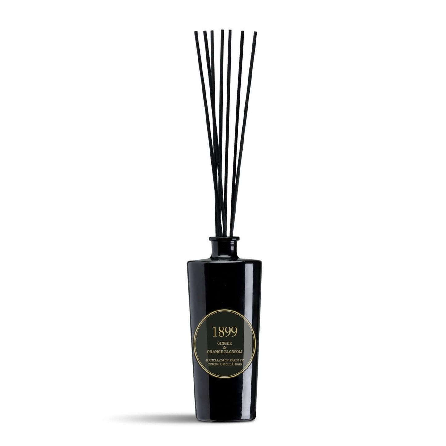 Cereria Molla - Ginger & Orange Blossom Black & Gold Premium Reed Diffuser - Tarvos Boutique