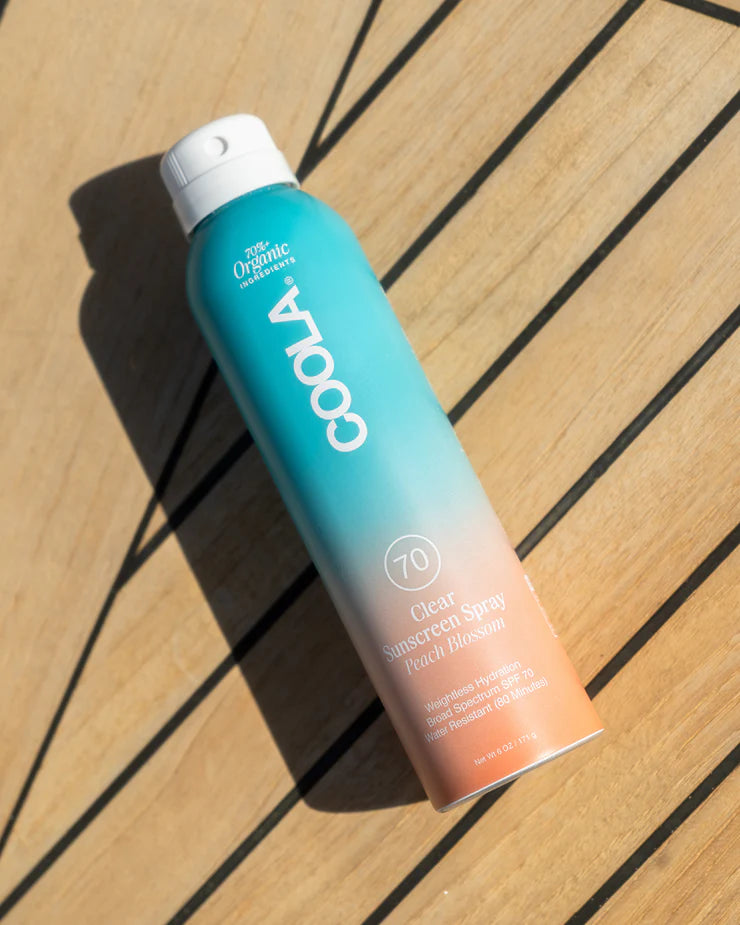 COOLA - Clear Sunscreen Spray - SPF 70 - 6 oz - Peach Blossom