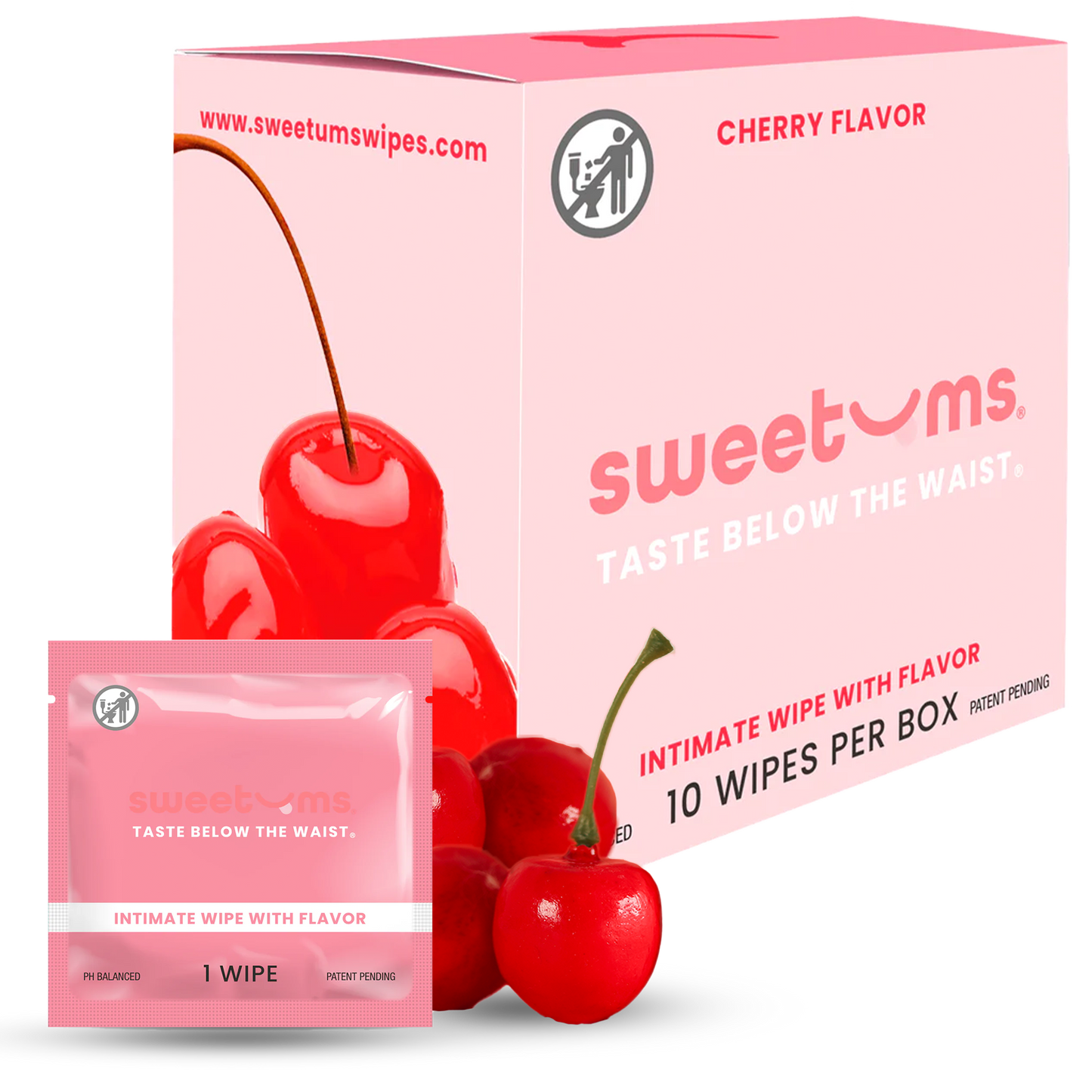 Sweetums Wipes - Cherry Flavored Wipes