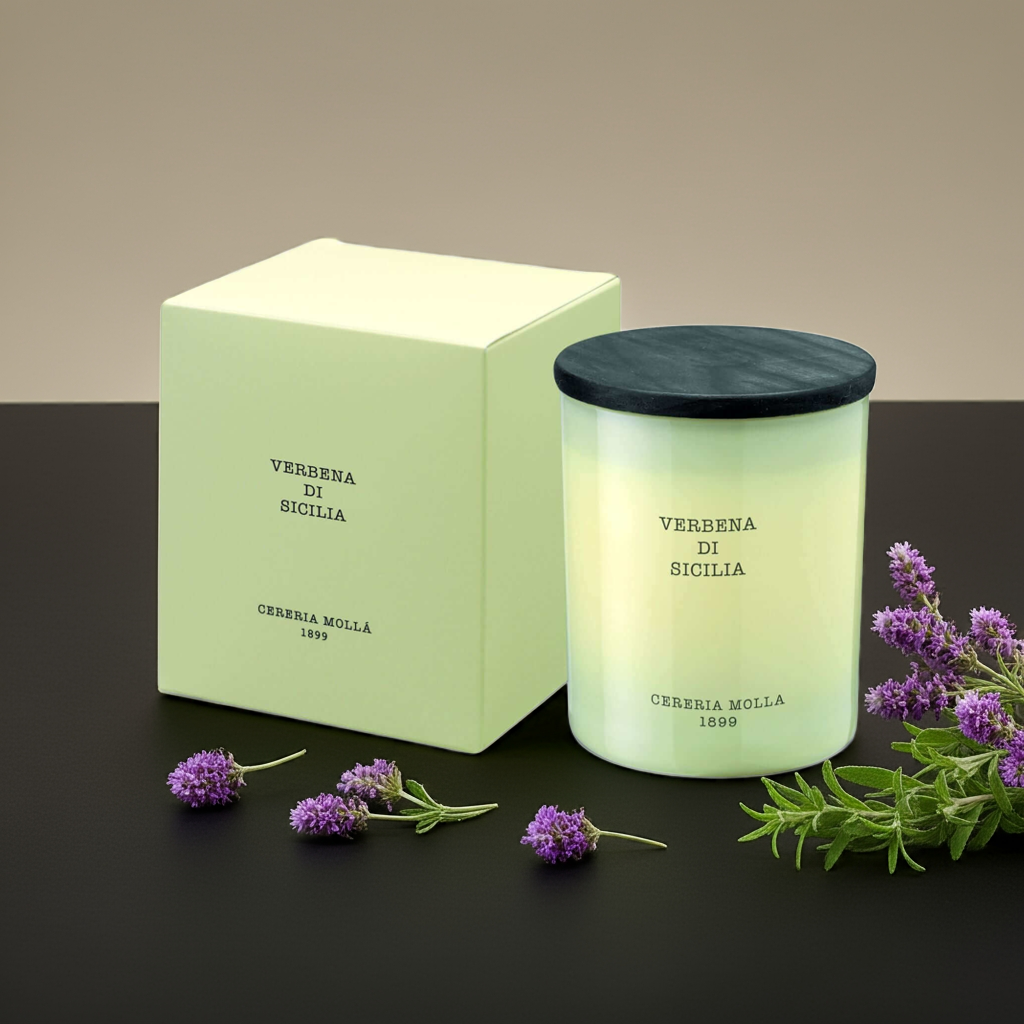 Cereria Molla - Verbena di Sicilia Ivory Premium Candle - 8 oz / 230 g