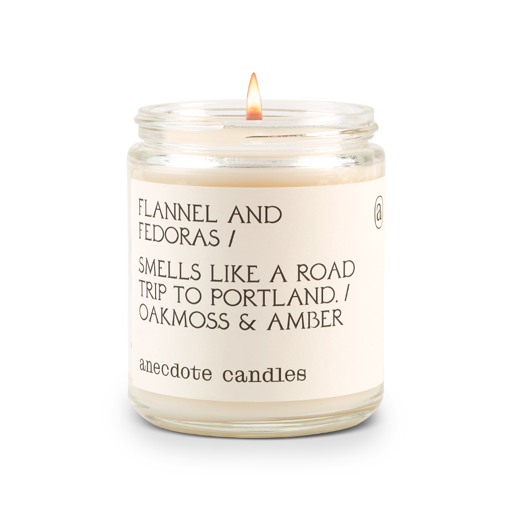 Anecdote Candles - Flannel & Fedoras