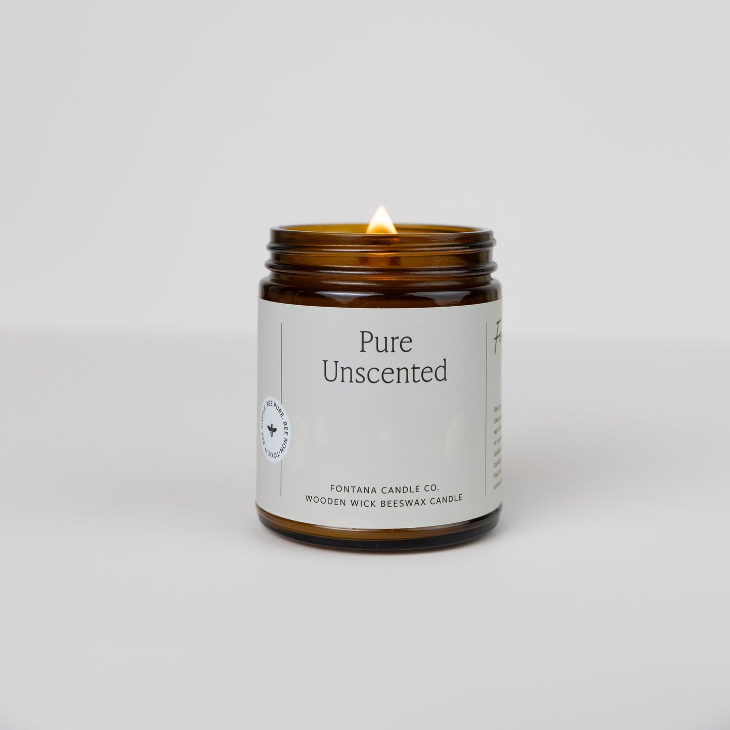 Fontana Candle - Pure Unscented Jar Candle