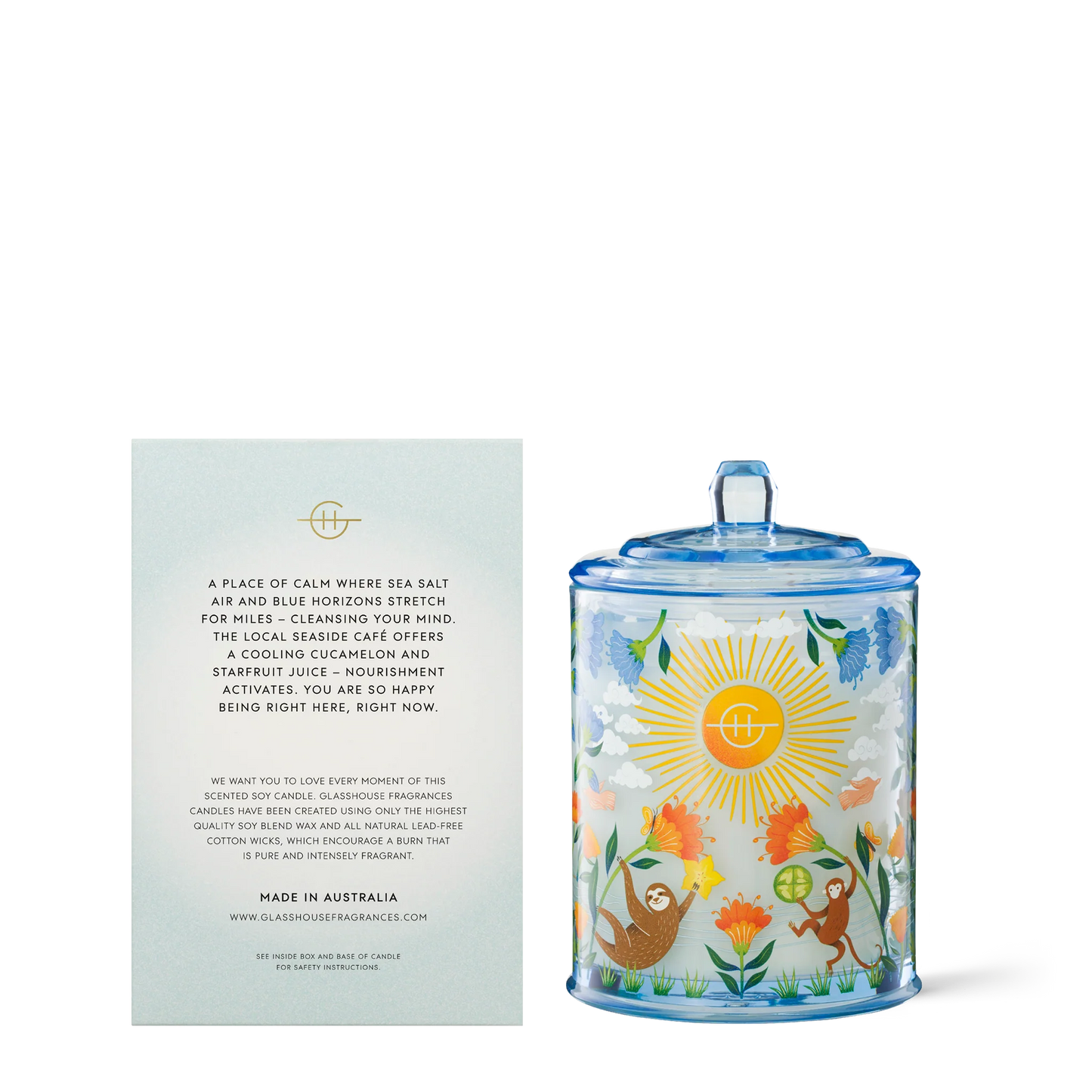 GLASSHOUSE FRAGRANCES - Limited Edition - 13.4oz. MOCKTAIL MEDITATION Candle