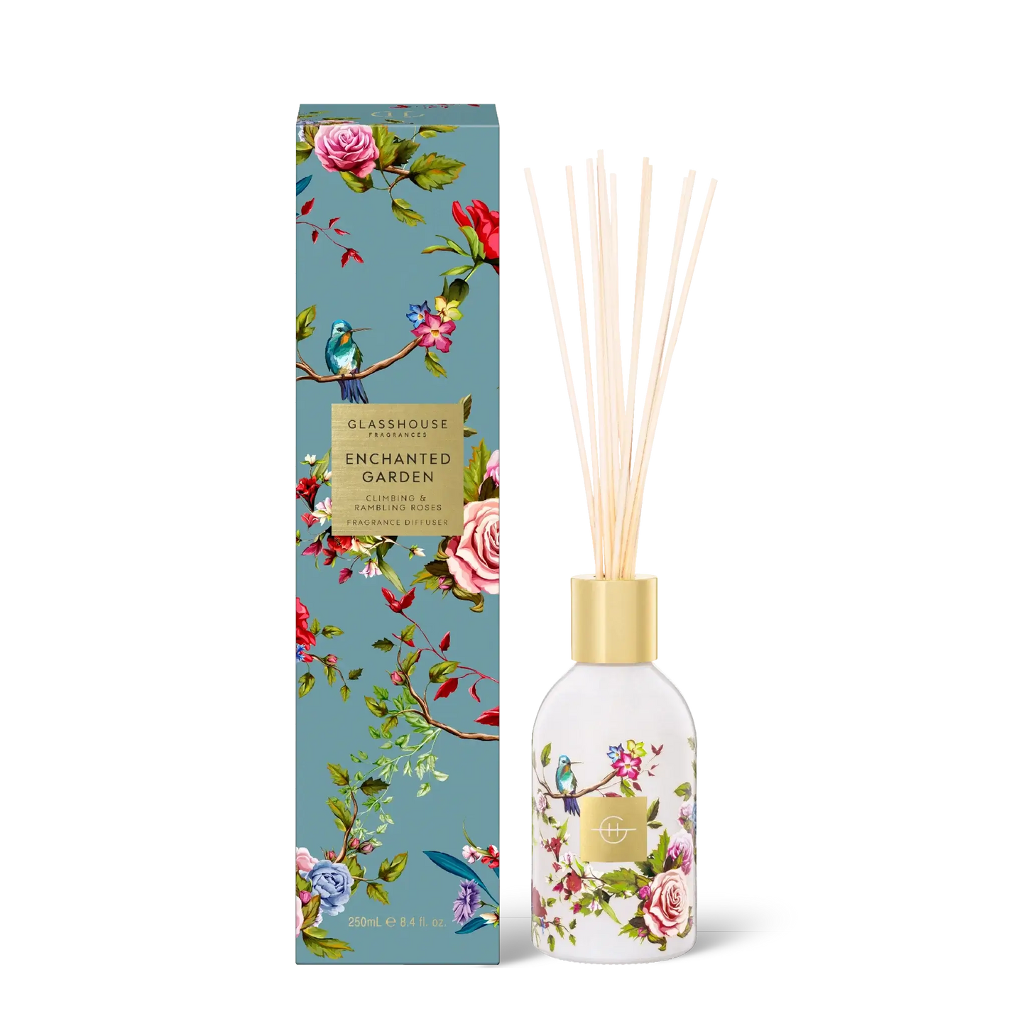 GLASSHOUSE FRAGRANCES - Enchanted Garden 8.4 fl oz. Fragrance Diffuser - Tarvos Boutique