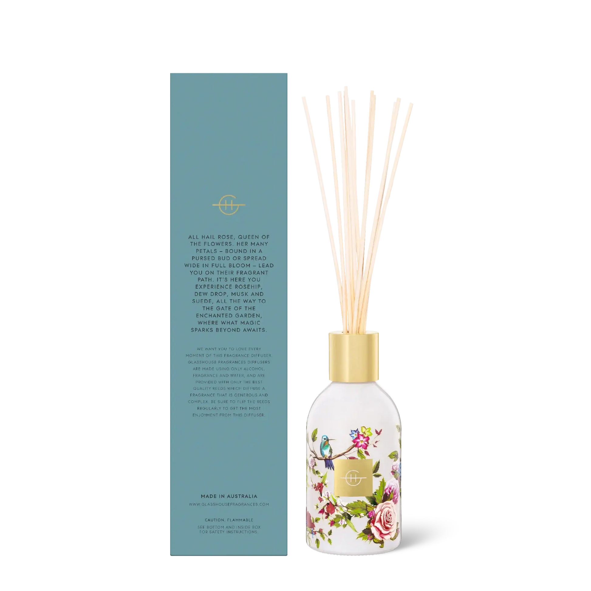 GLASSHOUSE FRAGRANCES - Enchanted Garden 8.4 fl oz. Fragrance Diffuser - Tarvos Boutique