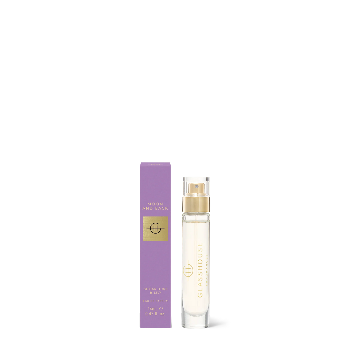GLASSHOUSE FRAGRANCES - MOON & BACK - 0.47 fl.oz. EDP - Sugar Dust & Lily