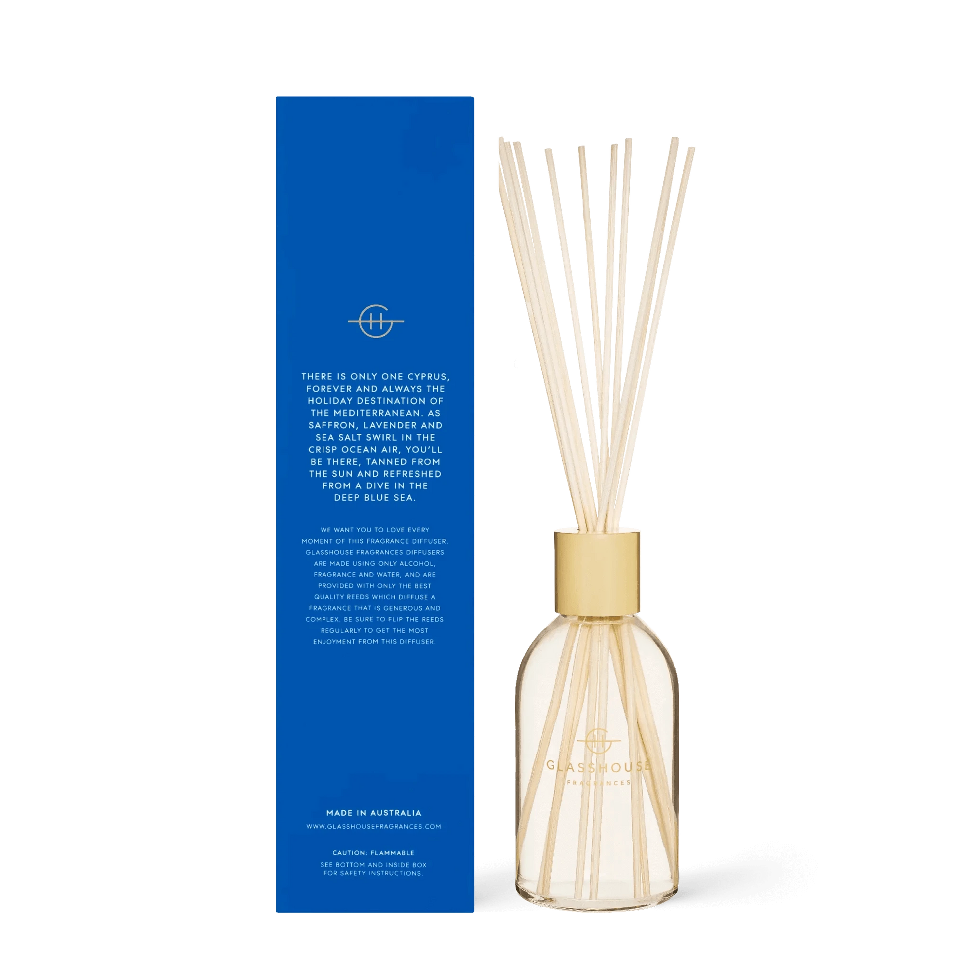 GLASSHOUSE FRAGRANCES - Diving Into Cyprus 8.4 fl oz. Fragrance Diffuser - Tarvos Boutique