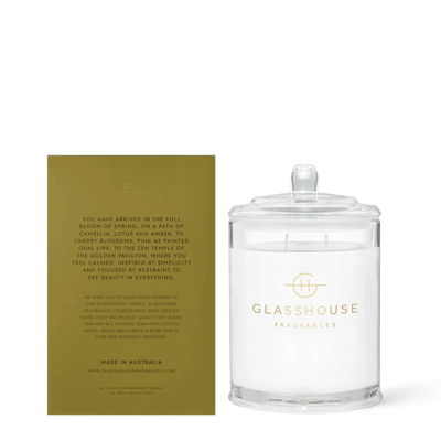 GLASSHOUSE FRAGRANCES - Kyoto in Bloom 13.4 oz. Triple Scented Candle - Tarvos Boutique