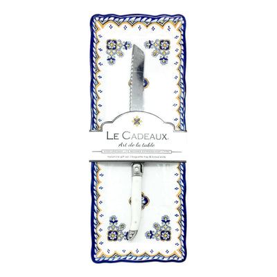Le Cadeaux - Sorrento Baguette Tray with Bread Knife Gift Set - Tarvos Boutique