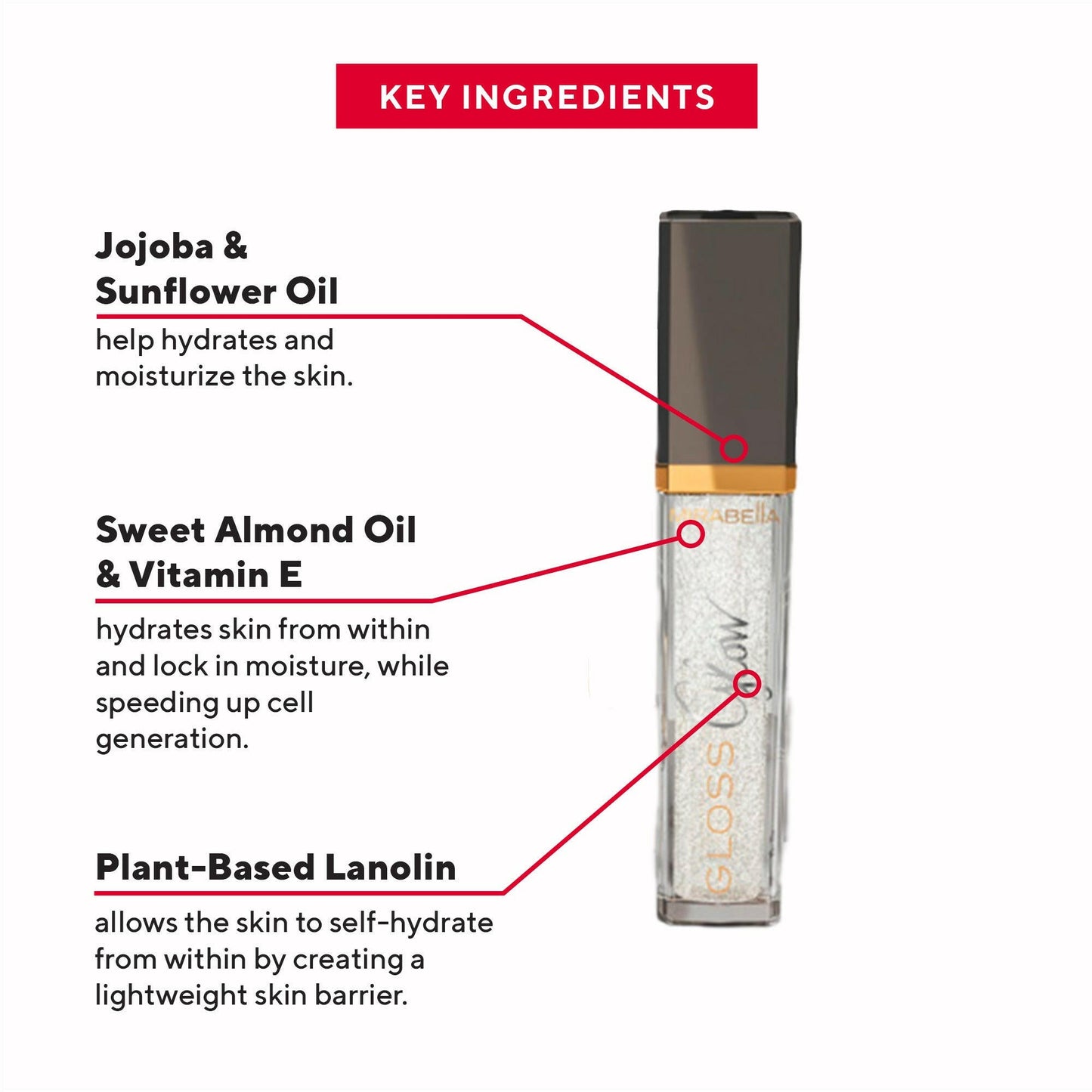 Mirabella - Glow Duo LED-Lit Lip Gloss & Universal Hyaluronic Pressed Powder