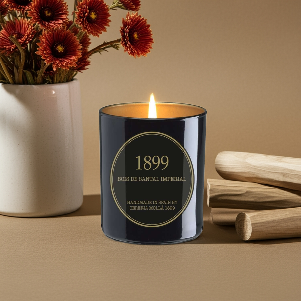 Cereria Molla - Bois de Santal Imperial Black & Gold Premium Candle