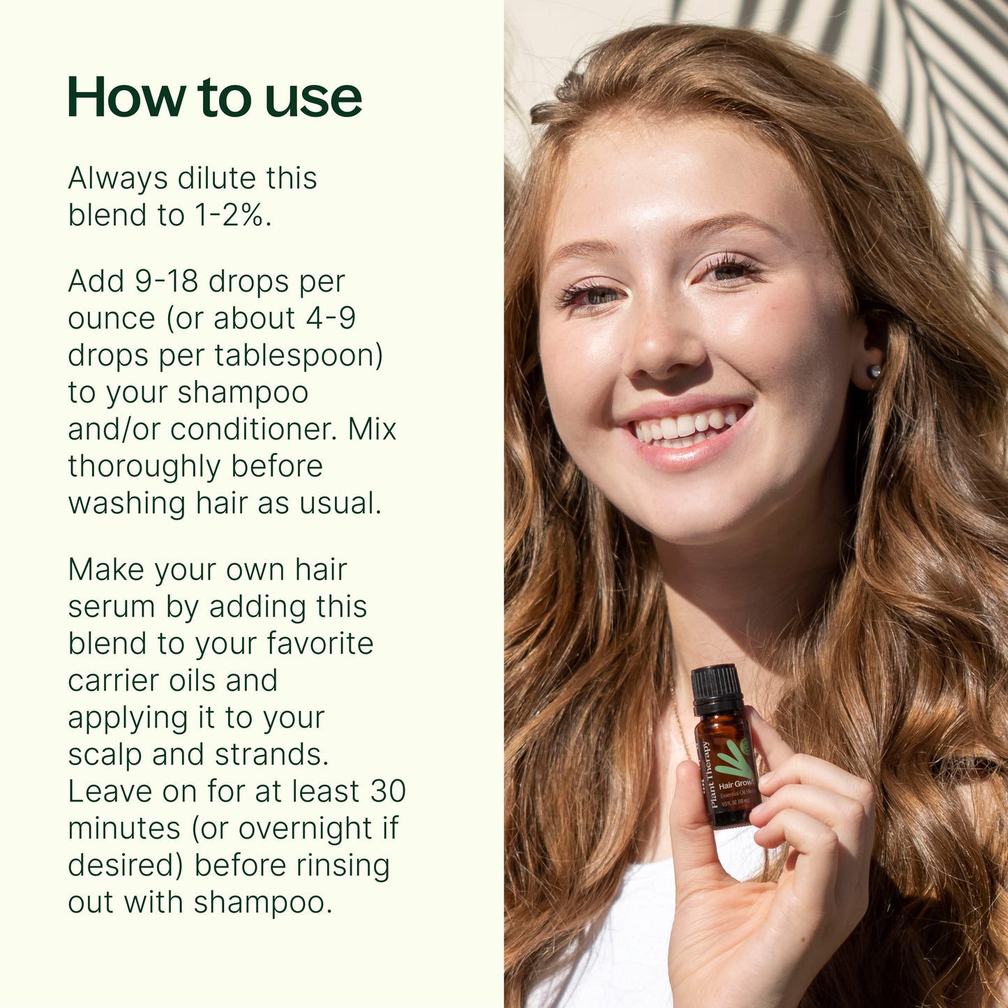 Plant Therapy - Hair Growth Essential Oil Blend - Shampoo Booster