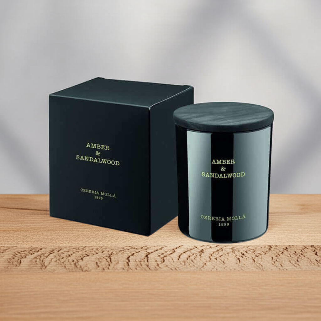 Cereria Molla - Amber & Sandalwood Candle - 8 oz / 230 g