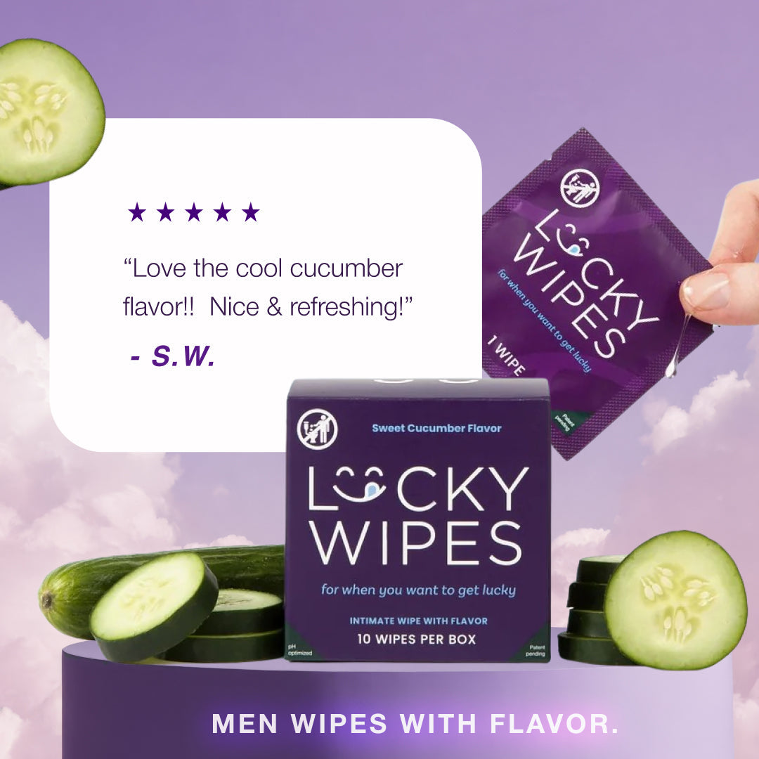 Sweetums Wipes - Sweet Cucumber Flavored Wipes For Men