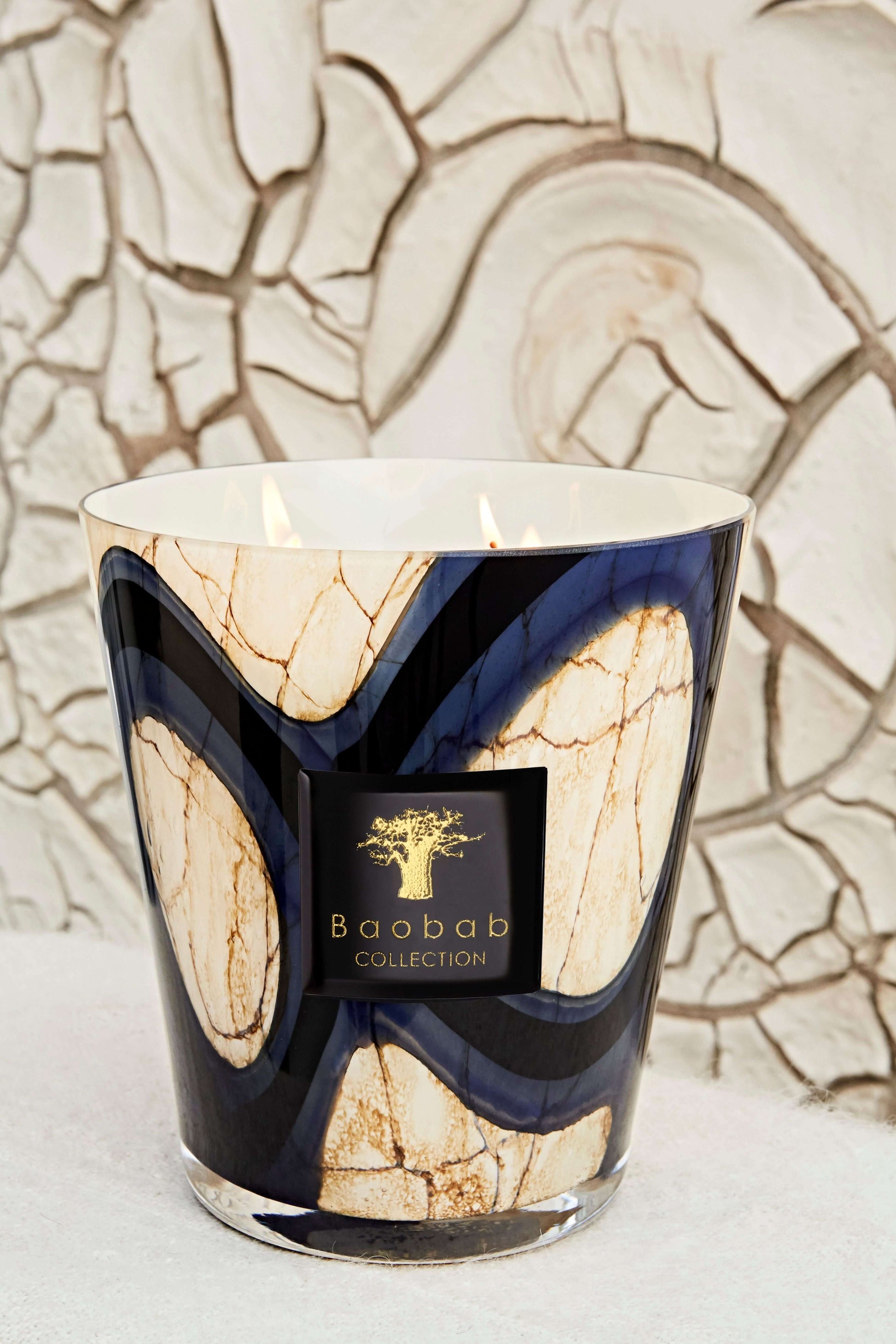 Baobab Collection - Candle Stones Lazuli - Cardamom-Sea Salt-Musk - MAX16 - Tarvos Boutique