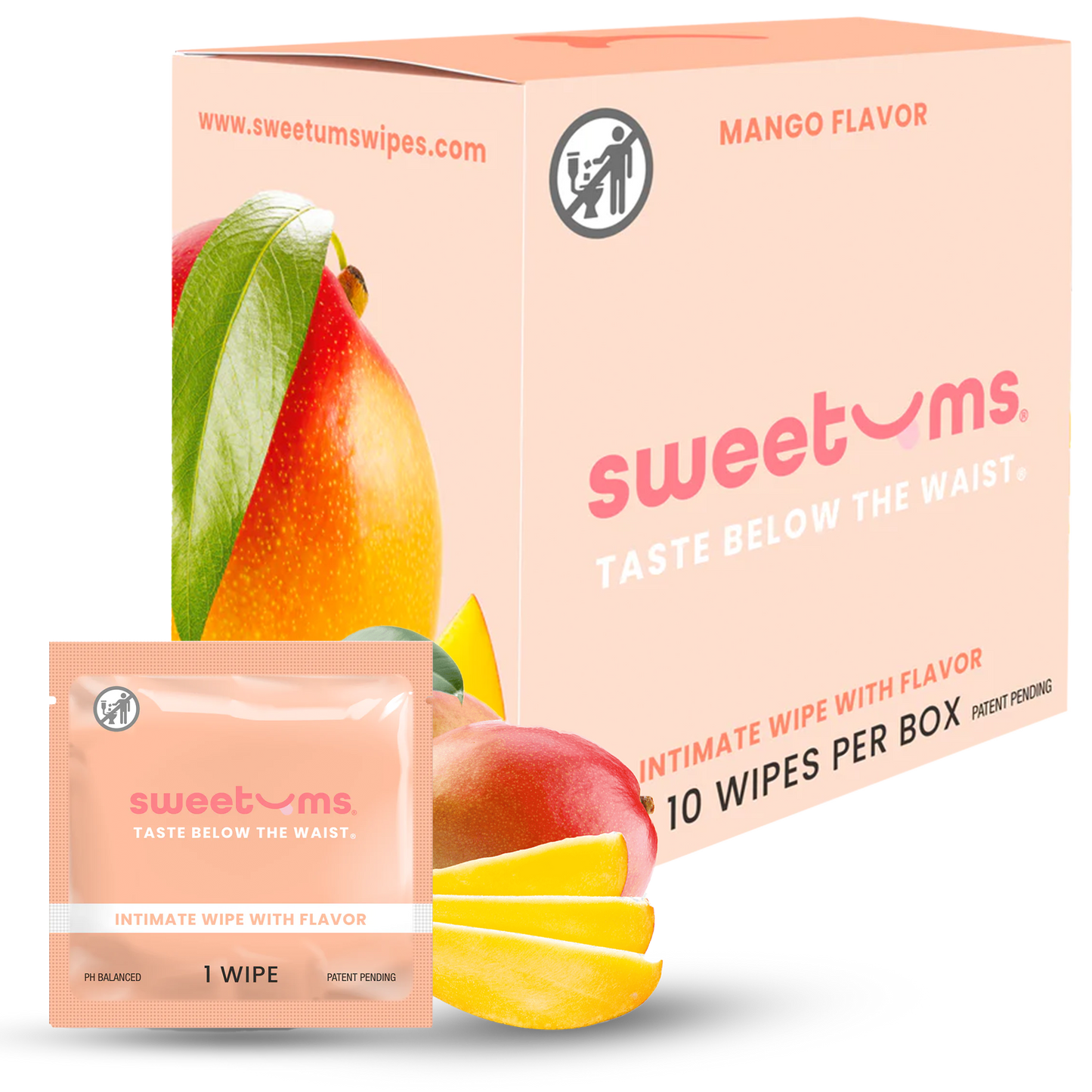 Sweetums Wipes - Mango Flavored Wipes