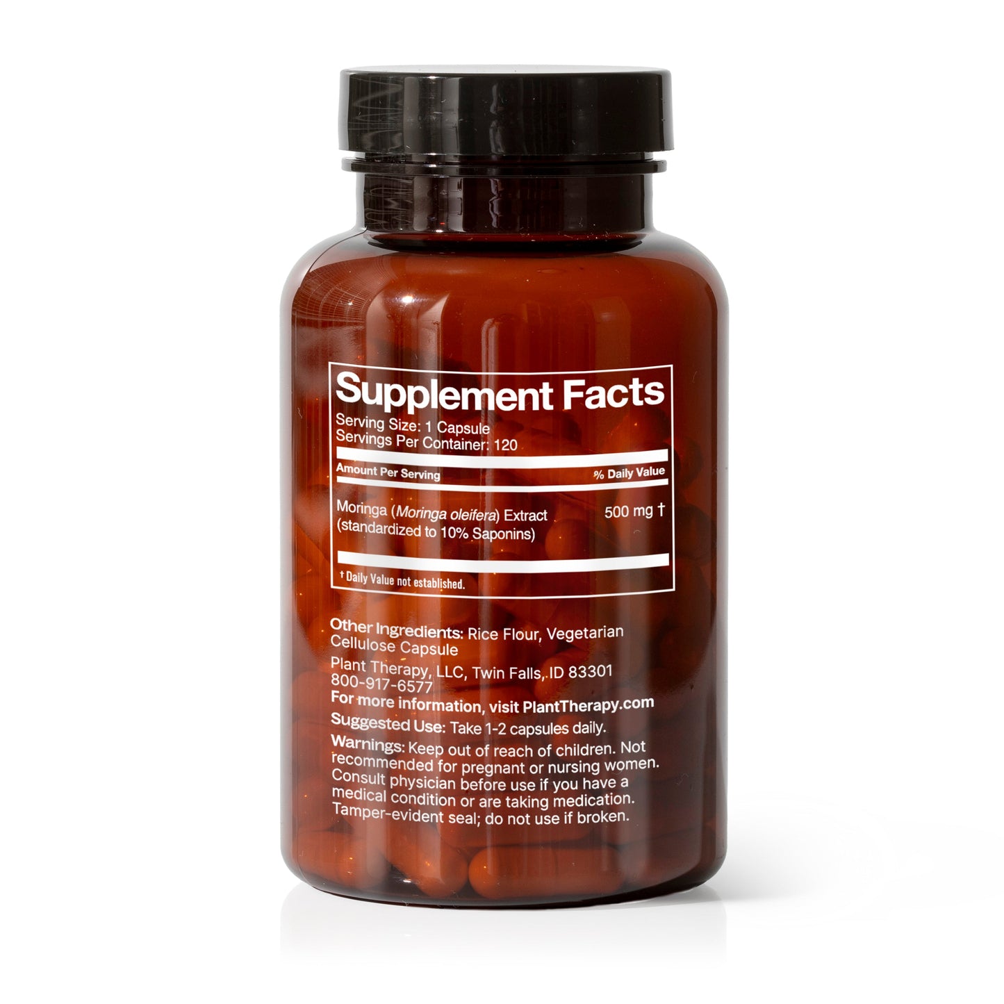Plant Therapy - Moringa Herbal Supplement - 120 Capsules