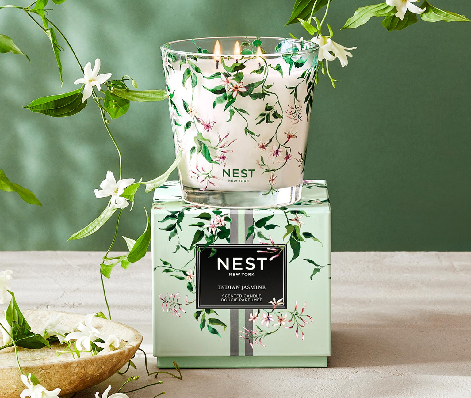 Nest New York - Indian Jasmine Candle - Tarvos Boutique