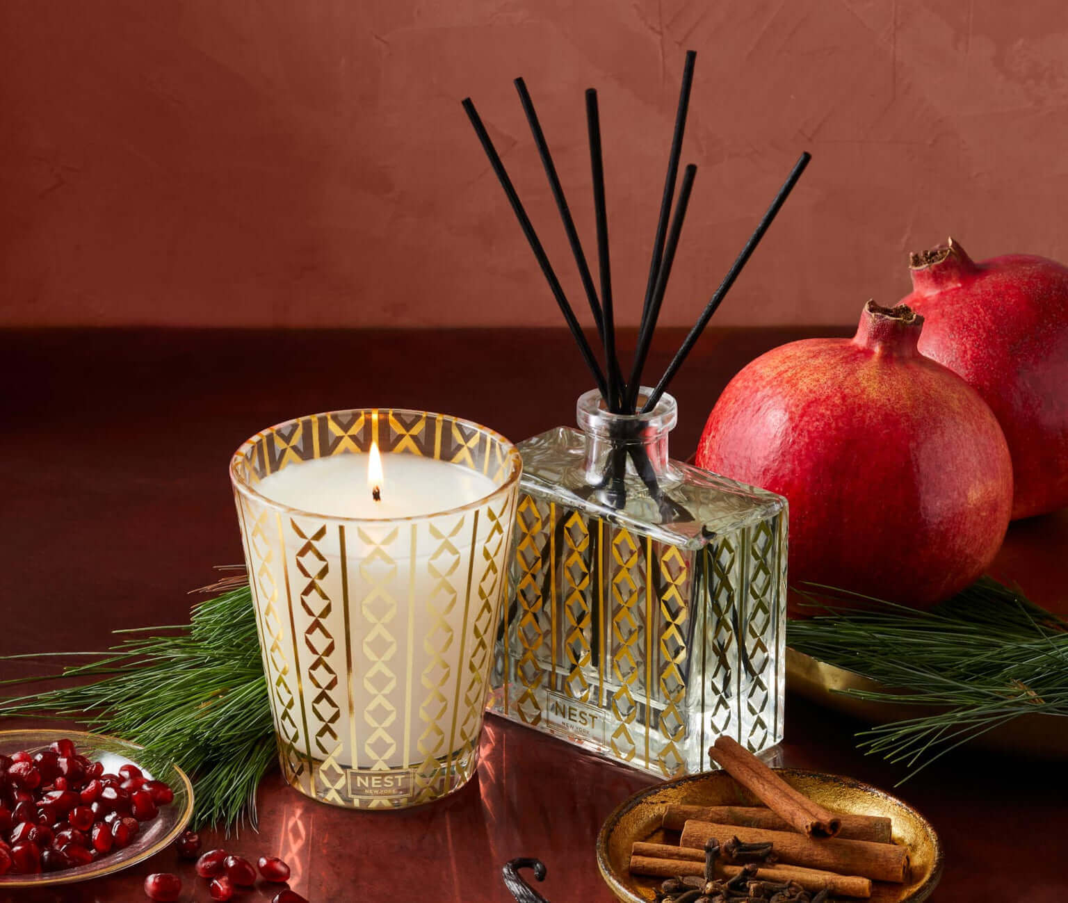 NEST New York - Holiday Reed Diffuser - Tarvos Boutique