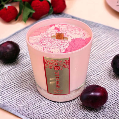 Spongellé - Peony Flower Private Reserve Candle - Tarvos Boutique